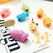 1+1 동물친구들 단선방지 케이블 보호캡, 토끼