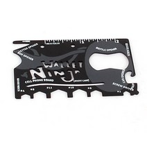 카드형 멀티툴 맥가이버칼 캠핑툴 다용도툴 만능툴 등산용칼 다용도칼, 옵션02 NINJA 카드형멀티툴