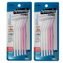 라이온 시스테마 치간칫솔 SSS(5p) 0.8mm x 2개 치간브러시, 5개입