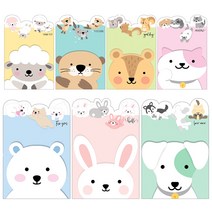 마음담아 골라사는 60장세트 귀여운 감성 엽서 세트 모음, 17. 그림자동물35장세트(칼라봉투포함)