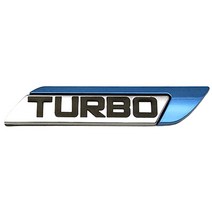 LF소나타 1.6 터보 3D크롬 스타일링 엠블렘 엠블럼 포인트 TURBO 자동차엠블럼 포인트엠블렘, 터보엠블럼_블루(우측타입)