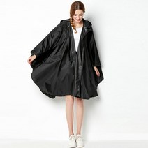 자두나무 WOMAN 올블랙 여성 판쵸우의(FREE)