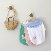 바이담수미 강아지옷 케이프티셔츠, 스트라이프 핑크