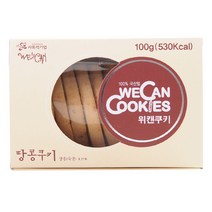 위캔 우리밀 수제쿠키 땅콩 과자 100g, 1개