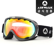 정품 에어워크 스키 보드 성인 고글 AW-1601 SVAWWT, AW-1601 CARBON