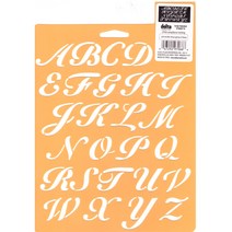 DELTA SCRIPT ALPHABET 스텐실도안, 1개