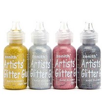 [제니스] 글리터젤 36ml 낱색 색상선택 - POP재료 반짝이젤 POP 글리터겔 페이스페인팅 반짝이풀, 04.골드