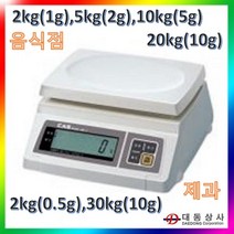 대동상사 [CAS]전자저울 SW-1 시리즈 2kg 5kg 10kg 20kg 30kg 주방저울 슈퍼 음식점 제과점 커피점 체인점, 2kg(1g)
