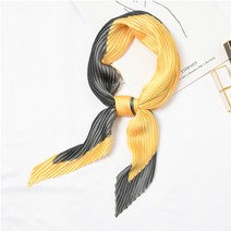 곰돌이샵 블럭 주름 실크스카프