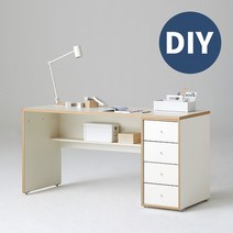 한샘 샘 책상 150cm 하부서랍형 DIY, 색상:우형/메이플/크림화이트(K)
