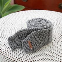 러브컨츄리 심플 엣징 미니 목도리 만들기 뜨개질 DIY 패키지, 15 연그레이, 1개