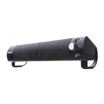 바형스피커 / 2채널 사운드바 / USB 전원 / 합체 분리 가능 / 데스크탑 노트북 PC 최적화, 블랙, 314397