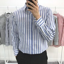 봄신상 베이직 5컬러 is린넨스트라이프셔츠