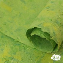 한결한지 전통한지 한지 다양한지, 40.수제디자인지10.연두색, 2매