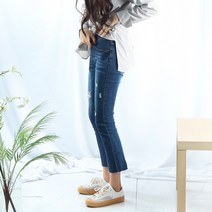 여성 일자 청바지 여자 찢어진청바지 부츠컷청바지 스판 빈티지청바지 여성9부청바지 여성용부츠컷청바지 스판청바지 구제청바지 진청바지 컷팅진 컷팅청바지