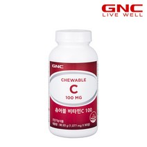 GNC [GNC] 츄어블 비타민 C 100 (90정) 1개월분, 단품, 상세 설명 참조