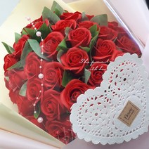 축하 비누장미50송이 꽃다발, 레드