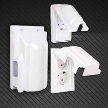 apAcka 벽콘센트가리개 현대 방우형1구 화이트 2구, 1구