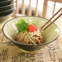 이로도리 아오미도리 소면기(비빔국수 모밀 라면그릇)/일본그릇