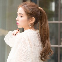 고운머리 묶음머리 포니테일 가발 바디S 웨이브, 골드카라멜, 1개