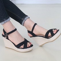 10cm 웨지샌들 가보시 통굽샌들 스트랩샌들 여성 샌들 ka-823