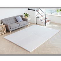 컴팩트 4단 폴더매트 (1+1)/컴팩트 화이트그레이 4단 폴더매트 (1+1)/놀이매트/어린이매트/유아매트, 화이트 그레이