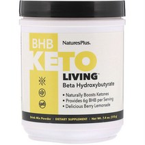네이처스플러스 BHB 케토 리빙 베타 하이드록시뷰터레이트 드링크 믹스 파우더 베리 레모네이드, 1개, 210g