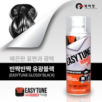 이지튠 프리미엄 랩핑스프레이 고무스프레이 유광 블랙, 1캔