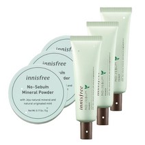 이니스프리 노세범 미네랄 파우더 5g + 프라이머 25ml, 3세트