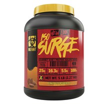 뮤턴트 서지 고메 웨이 프로틴 아이솔레이트 셰이크 피넛 버터 초콜릿, 1개, 2.27kg