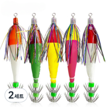 피싱온 강력 틴셀 쭈꾸미 갑오징어 에기 3호 5종, 2세트