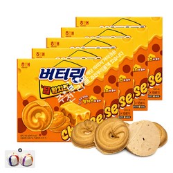 해태 버터링 딥 황치즈맛(155g) x 5통+자색옥춘사탕 1봉, 1세트, 775g
