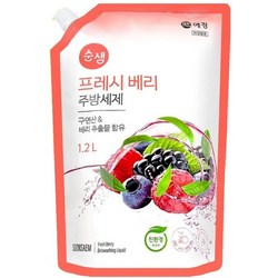 순샘주방세제 베리 리필, 5개, 1.2L