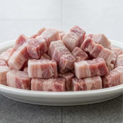 [가성비] 대용량 한입 삼겹살 구이용 찌개용 업소용 소분포장, 1개, 1kg