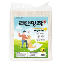 리안명작 바나나향 강아지 가성비패드 100매 53X43