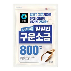 청정원 천일염 구운소금, 1kg, 1개