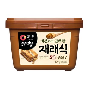 청정원순창 재래식 생된장, 500g, 1개