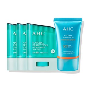 AHC 더블쉴드 선스틱 SPF50+ PA++++ 14g x 3p + 선크림 50ml 세트