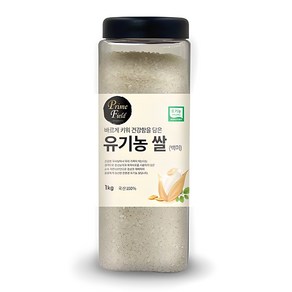 Pime Field 2024년산 햅쌀 유기농 쌀 백미, 상, 1kg, 1개