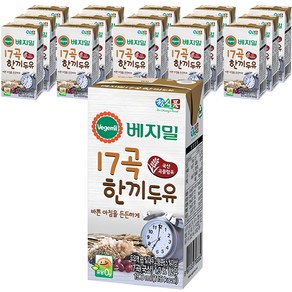 베지밀 17곡 한끼두유, 190ml, 16개