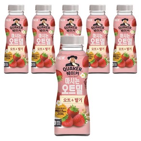 퀘이커 마시는 오트밀 봄 딸기, 50g, 6개