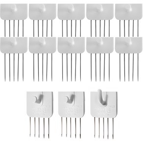 꼭꼬핀 일자형 10p + 파워 일자형 2p + U자형 1p, 혼합색상, 1세트