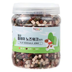 탐사 강아지 간식 플레이 노즈워크 말랑 져키 혼합맛 1kg