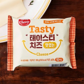 서울우유치즈 테이스티 치즈 맛있는 10매입, 180g, 1개