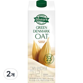 덴마크 그린덴마크 귀리, 2개, 950ml