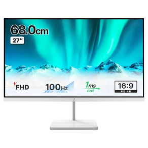 주연테크 FHD 100Hz 화이트 모니터