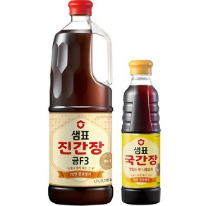 샘표 진간장 세트 금F3 1.7L + 국간장 500ml