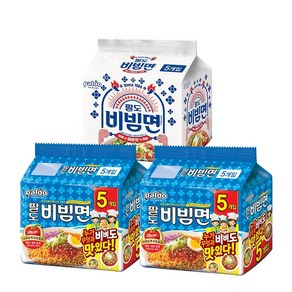 팔도 비빔면(5입)X2개+비빔면매운맛(5입)X1개, 15개