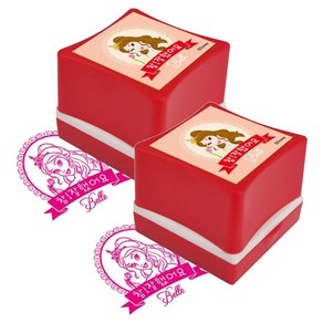 디즈니 참잘했어요 칭찬스탬프, 2개, 프린세스/핑크