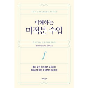 이해하는 미적분 수업:풀지 못한 미적분은 무용하고 이해하지 못한 미적분은 공허하다, 바다출판사, 데이비드 애치슨